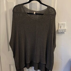 Vici/ Wishlist Charcoal/olive Knit Sweater